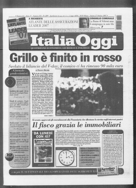 Italia oggi : quotidiano di economia finanza e politica